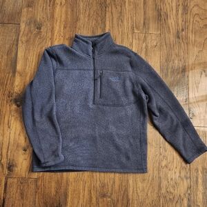 Blue Northface Men's Blue Half-Zip Pullover